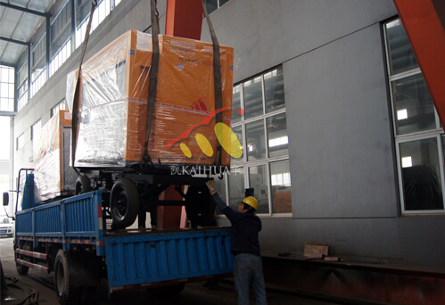 移动式水泵机组吊装现场