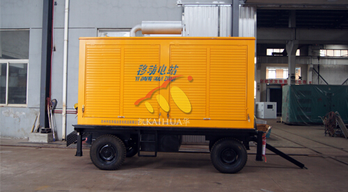 400KW上柴移动式柴油发电机组