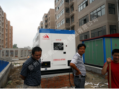 凯华600KW低噪音柴油发电机组合肥项目安装完毕