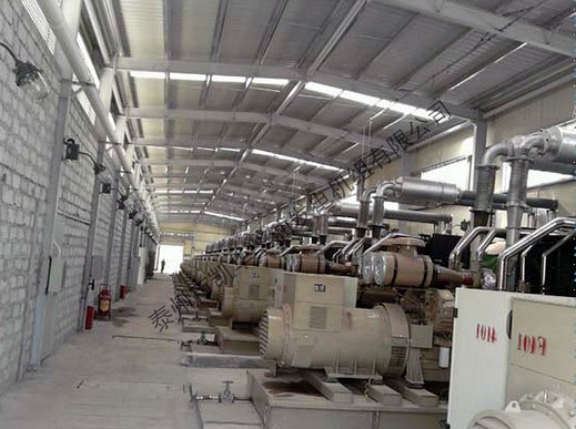 沙特阿拉伯电厂1000KW康明斯柴油发电机组项目现场2