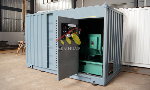 大连政府采购300KW集装箱发电机组成功出厂