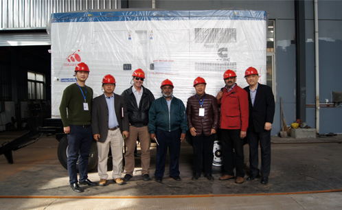 新几内亚客户来访我工厂订购多台发电机组